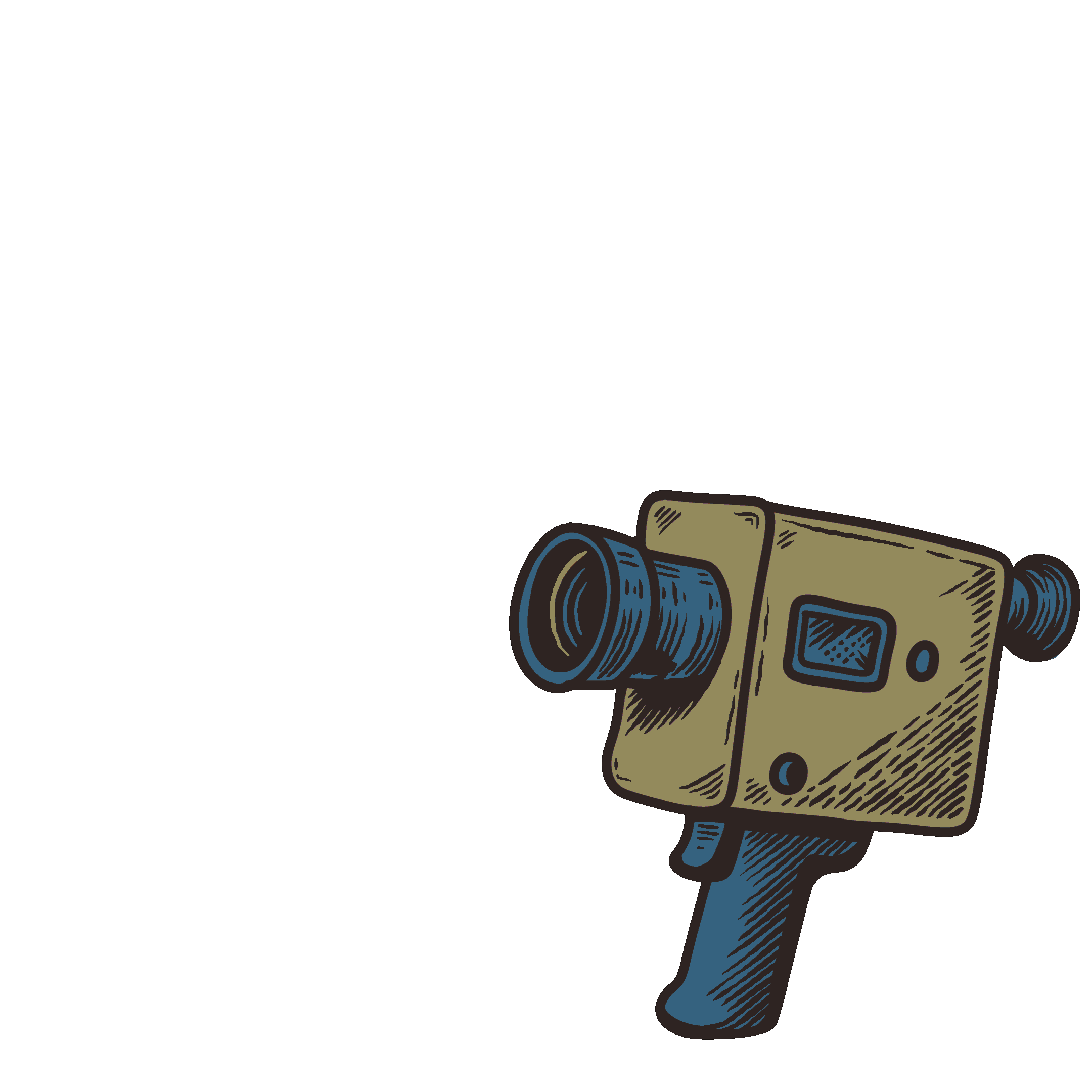 Illustration of a super 8 camera